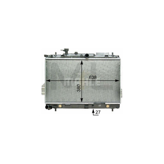 MAHLE ORIGINAL CR 1293 000P Engine radiator for HYUNDAI Matrix (FC) Brazed cooling fins, Automatic Transmission | ML Performance Car Parts