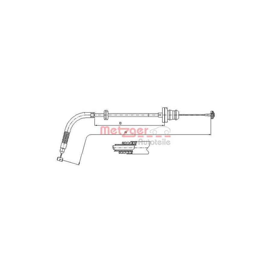 METZGER 413.25 Throttle Cable for FIAT Punto II Hatchback (188)