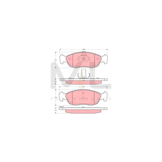 TRW Gdb1278 Brake Pad Set | ML Performance Car Parts