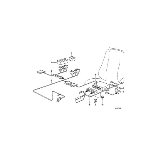 Genuine BMW 61121377170 E24 Wiring Co-Drivers Side (Inc. 635CSi, M635CSi & M6) | ML Performance US