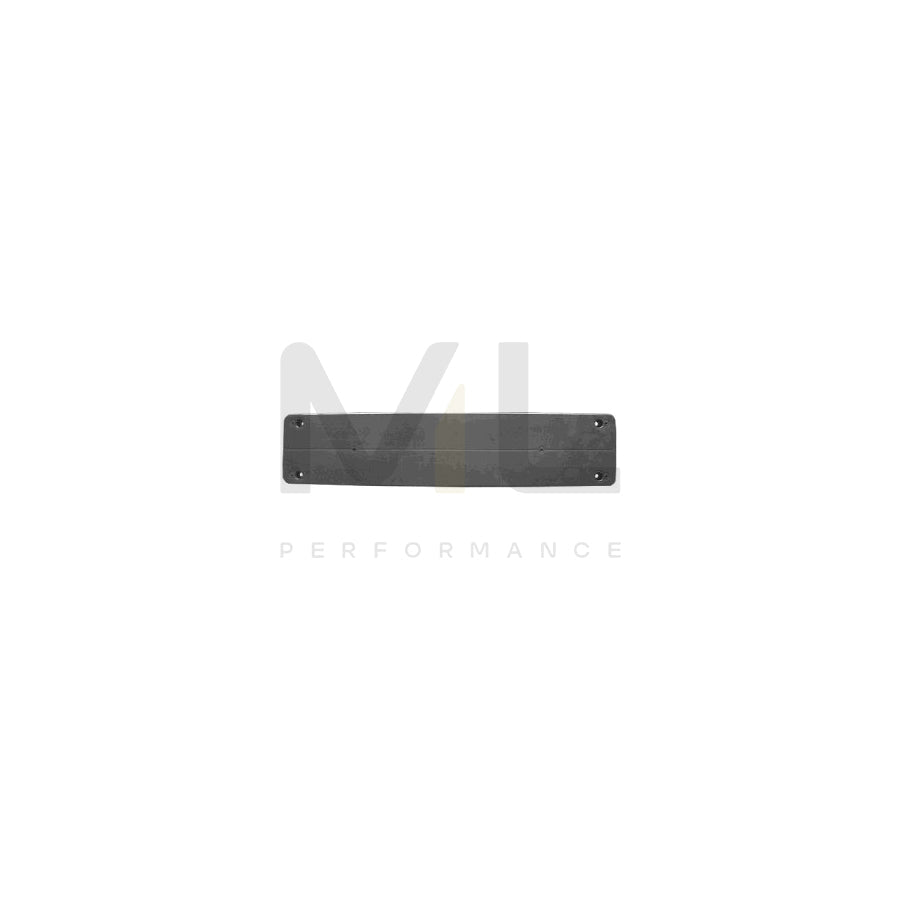 VAN WEZEL 3029580 Number plate holder suitable for MERCEDES-BENZ E-Class Front, Black, frameless