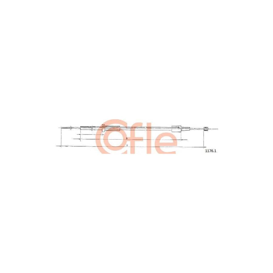 Cofle 1176.1 Bonnet Cable for Fiat Ducato
