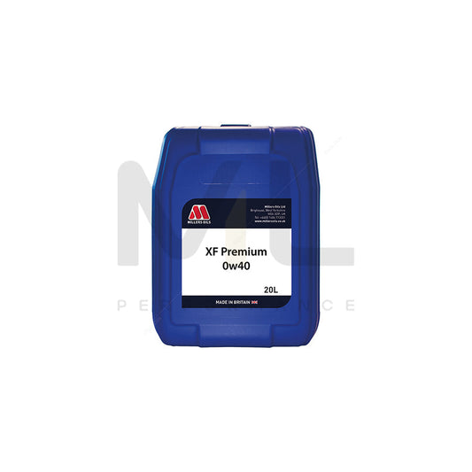 Millers Oils XF Premium 0W-40 Fully Synthetic Engine Oil 20l | Engine Oil | ML Car Parts UK | ML Performance
