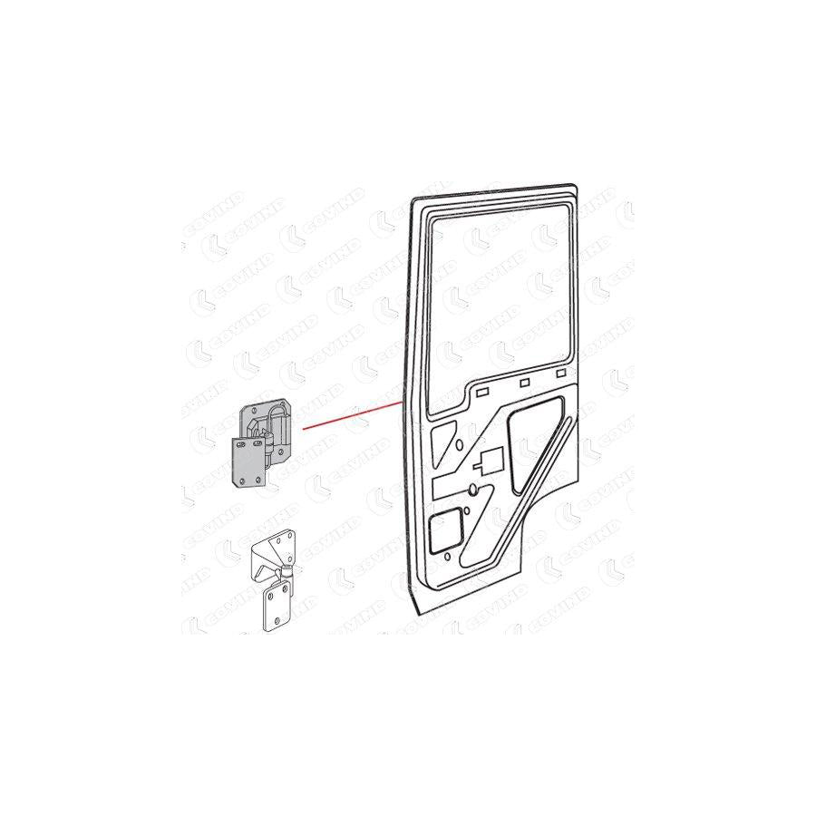 Covind MLX/ 6 Door Hinge