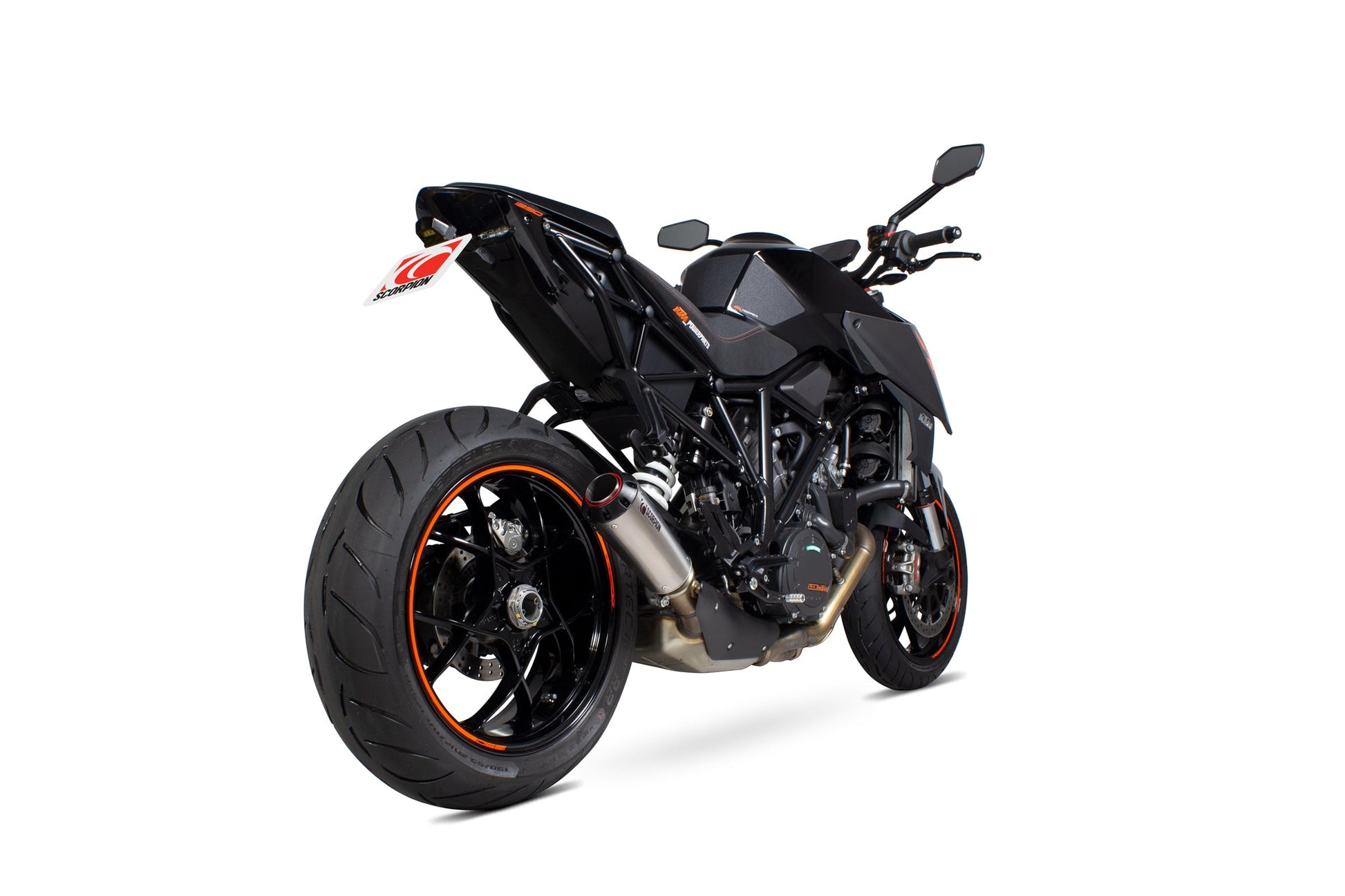 Scorpion PKT90TEO KTM 1290 Superduke R Red Power Slip-On - Titanium Sleeve | ML Performance US US
