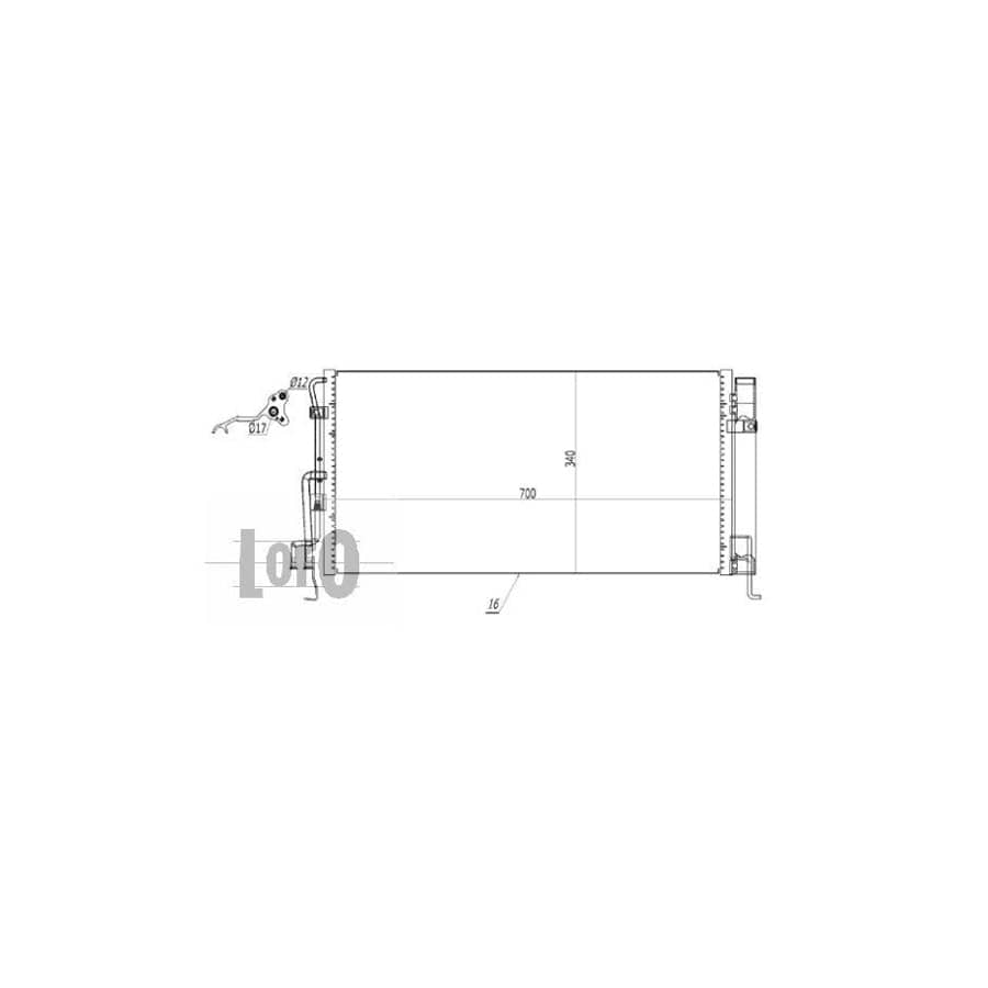 Abakus 0160160004 Air Conditioning Condenser