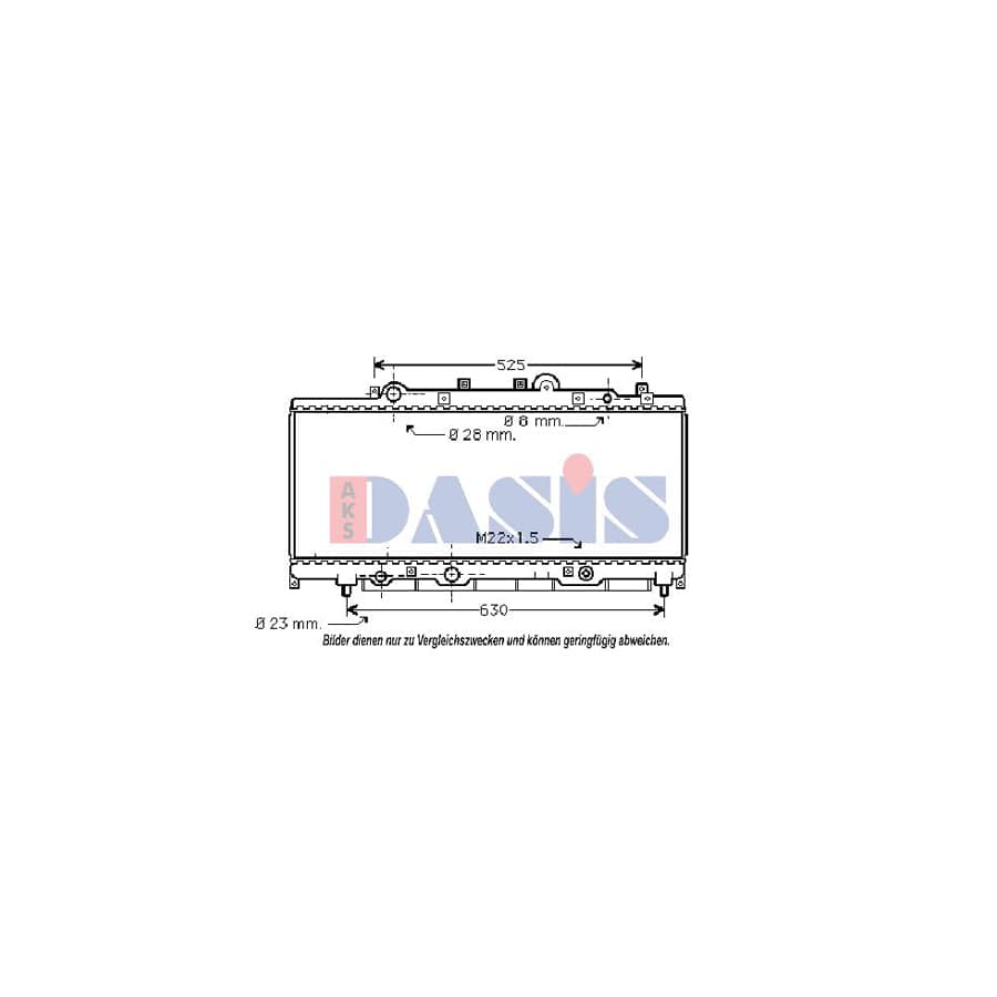 AKS Dasis 300560N Engine Radiator for Lancia Y (840)
