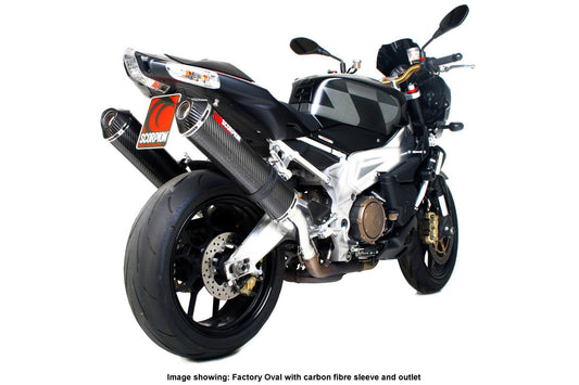 Scorpion EAP52TEO Aprilia RSV1000 Factory Oval Slip-On (Pair) - Titanium Sleeve | ML Performance US US