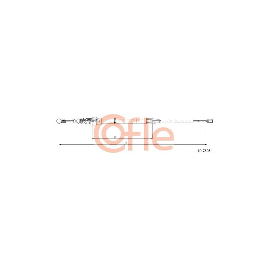 Cofle 10.7505 Hand Brake Cable