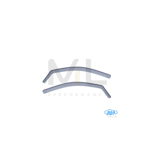 DGA 16038 Wind deflectors for MITSUBISHI Outlander III Off-Road (GG, GF) Arrow direction, Front, inner