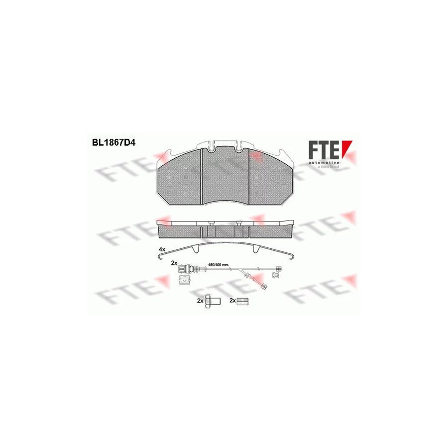 FTE Bl1867D4 Brake Pad Set