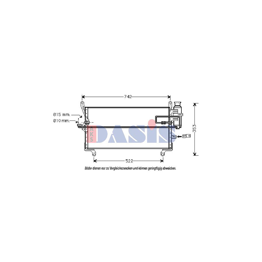 AKS Dasis 302001N Air Conditioning Condenser for Lancia Y (840)