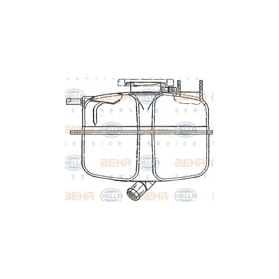 Hella 8MA 376 705-011 Coolant Expansion Tank
