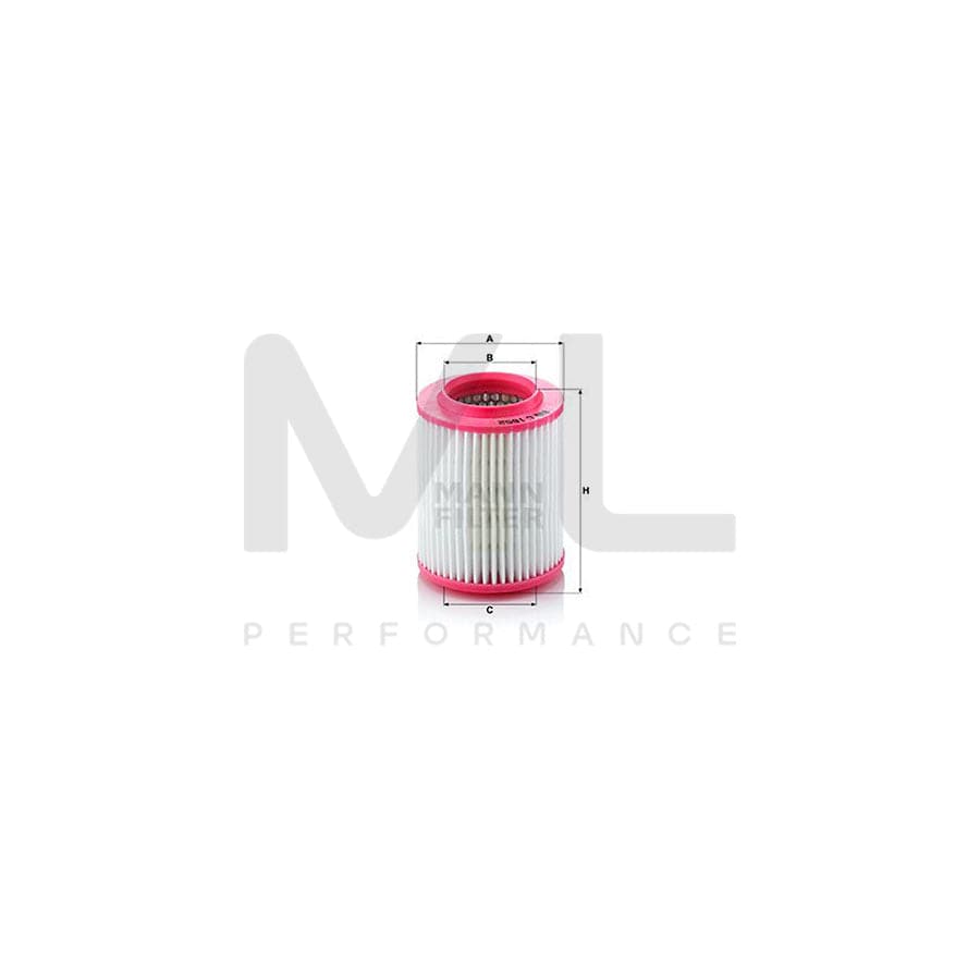 MANN-FILTER C 1652 Air Filter for AUDI A8 D3 (4E2, 4E8) Filter Insert