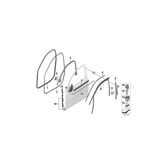 Genuine BMW 51417412266 Grid, Right HIFI (Inc. X6 28iX, X6 M & X6 35iX) | ML Performance US