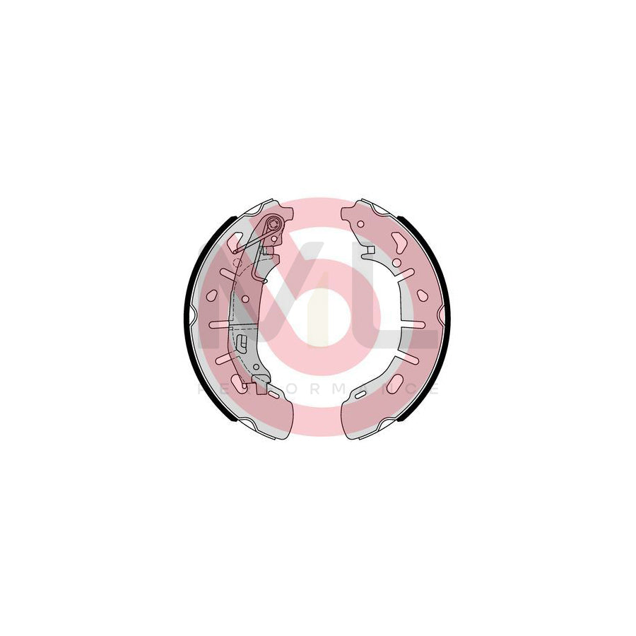 BREMBO S 59 531 Brake Shoe Set with handbrake lever | ML Performance Car Parts