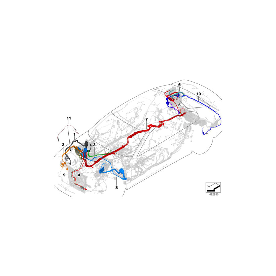 Genuine BMW 61119861065 G32 Rep. Wiring Harness For Electric Fan 400/ 600W (Inc. 630i, 630dX & 620dX) | ML Performance US