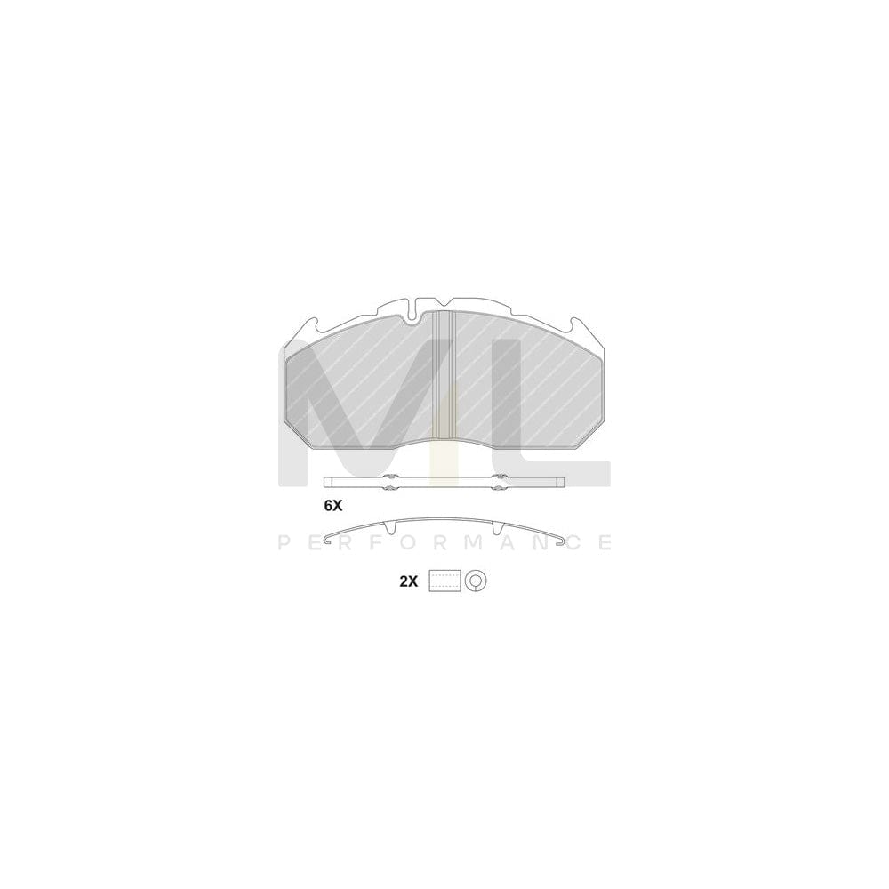 Ferodo Premier Fdb1509 Brake Pad Set For Audi A8 D2 (4D2, 4D8) Incl. Wear Warning Contact | ML Performance Car Parts