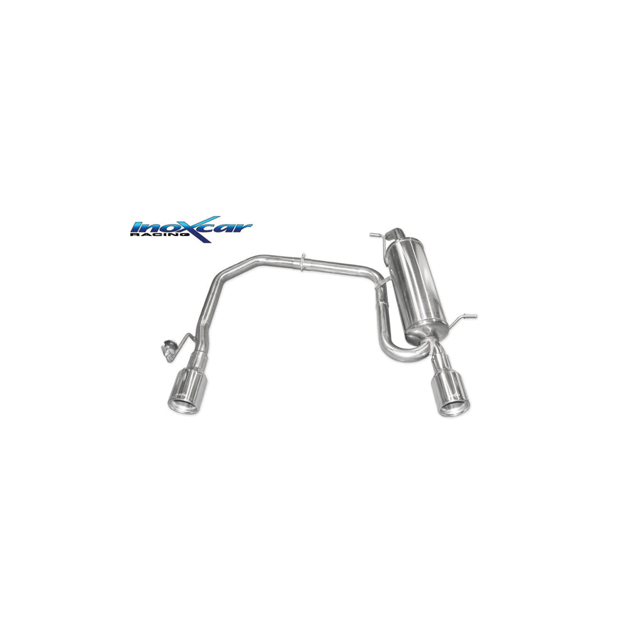 InoXcar TWPE.28.102 Peugeot 208 Stainless Steel Duplex Rear Exhaust