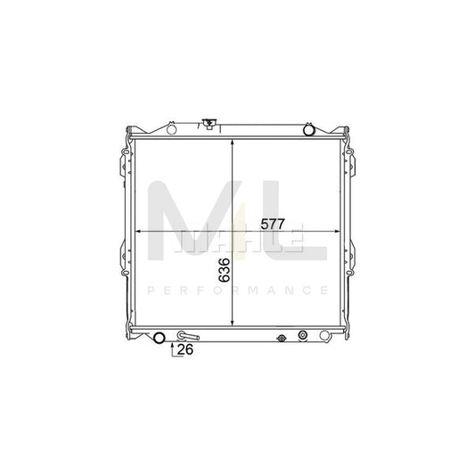 MAHLE ORIGINAL CR 1528 000S Engine radiator Brazed cooling fins, Automatic Transmission, Manual Transmission | ML Performance Car Parts