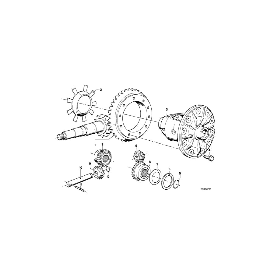 Genuine BMW 33102271511 Classic Crowngear Set I=3,91 XR22 (Inc. E36 318iS Class 2 & E36 320i STC '95) | ML Performance US Car Parts
