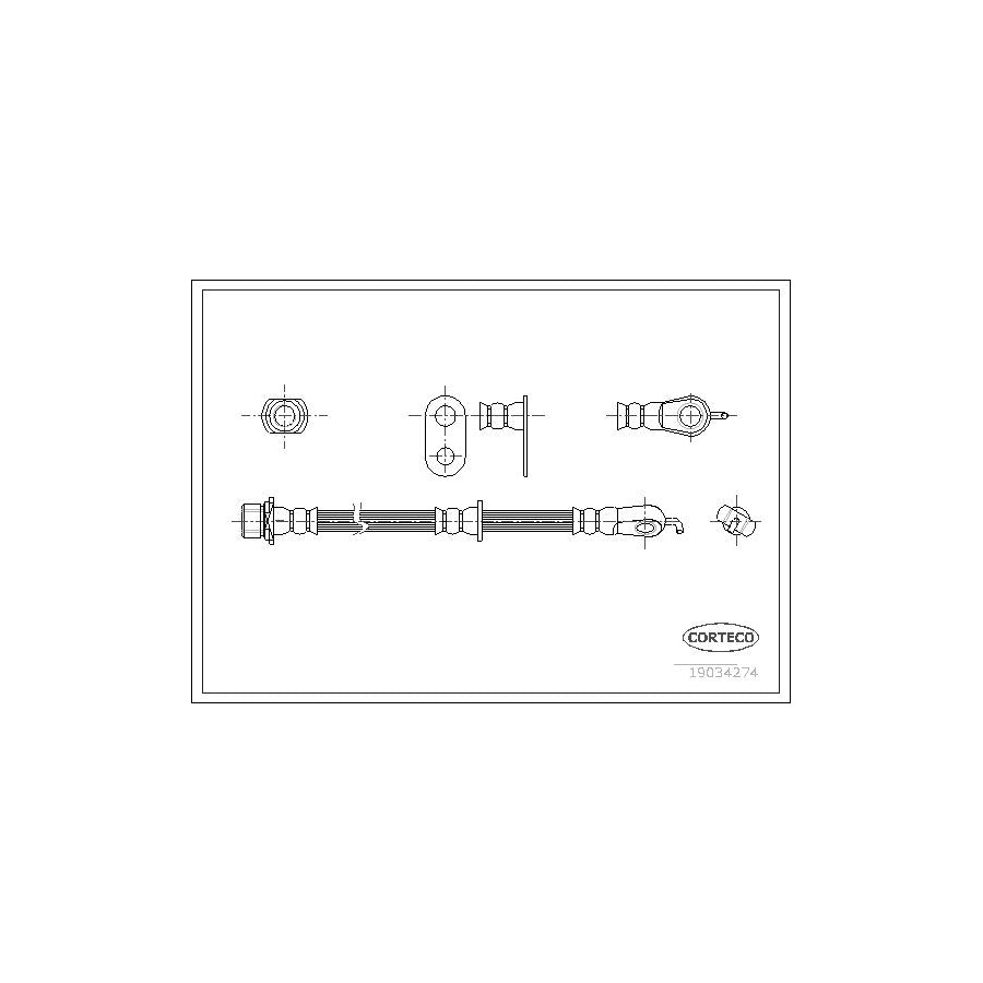 Corteco 19034274 Brake Hose