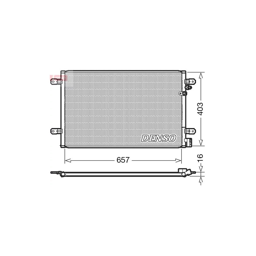 DENSO DCN02031 Air Conditioning Condenser
