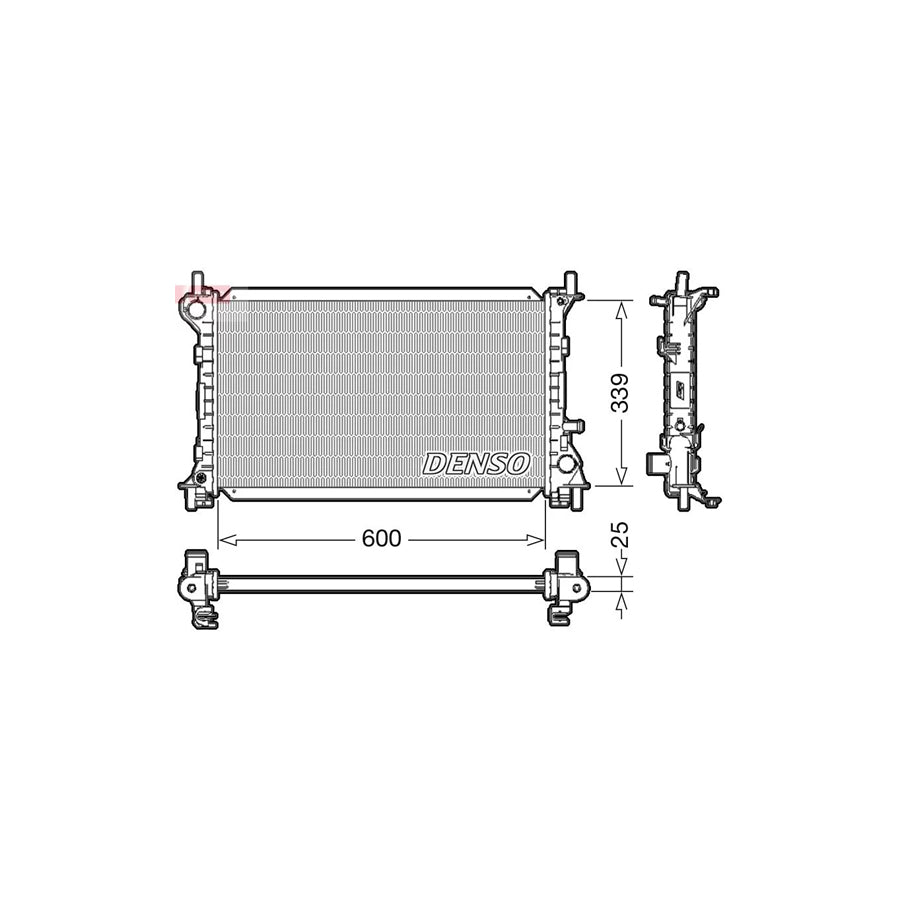 DENSO DRM10003 Engine Radiator for Ford Focus