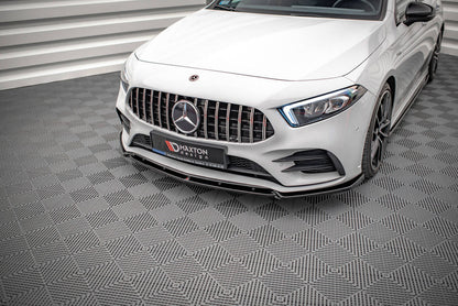 Maxton Design Mercedes Benz A35 AMG / AMG-Line W177 Front Splitter V.4