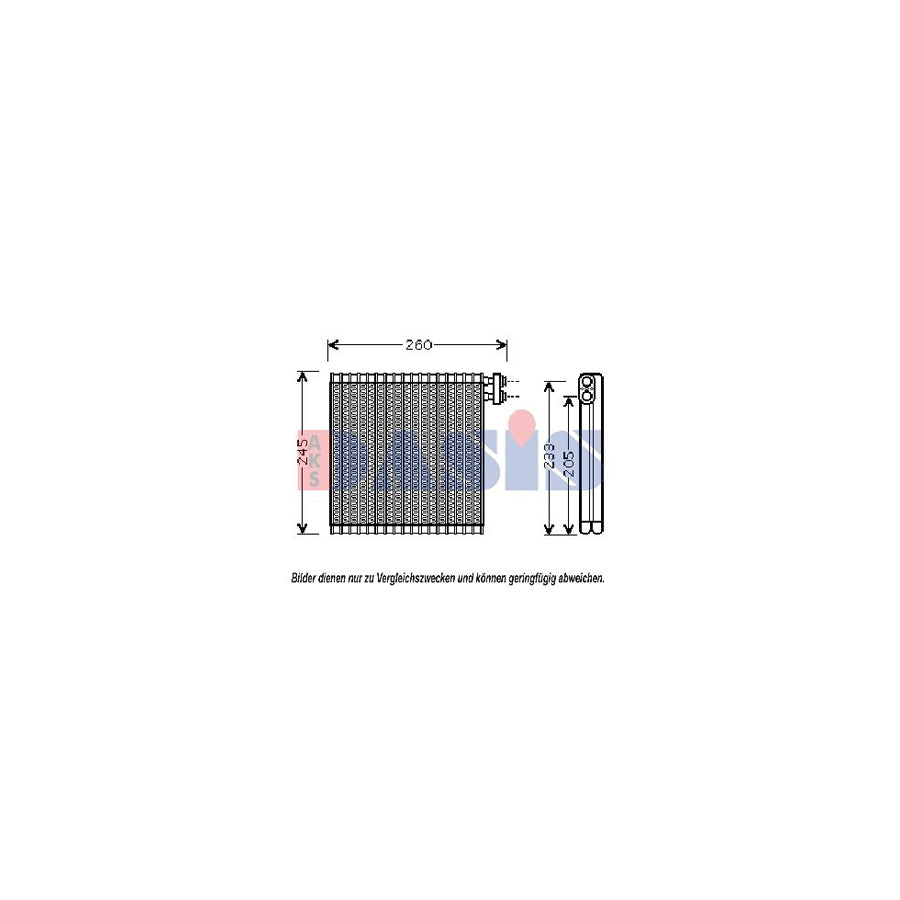 AKS Dasis 820316N Air Conditioning Evaporator for Mazda 6