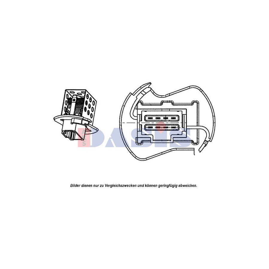 AKS Dasis 740151N Heater Blower Motor