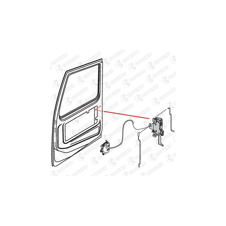 Covind 2Fh/180 Door Lock