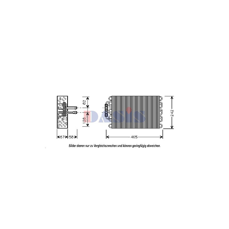 AKS Dasis 820314N Air Conditioning Evaporator