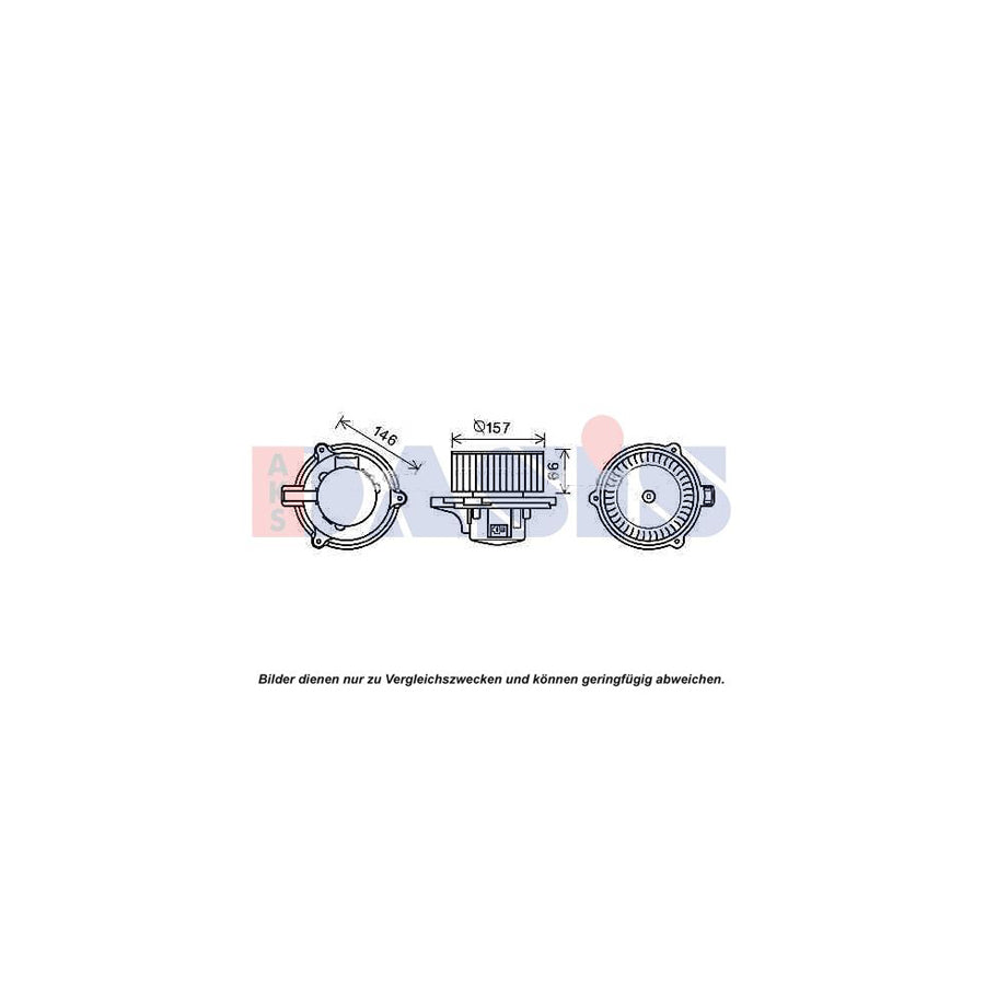 AKS Dasis 518088N Interior Blower for KIA Sorento I (Jc)