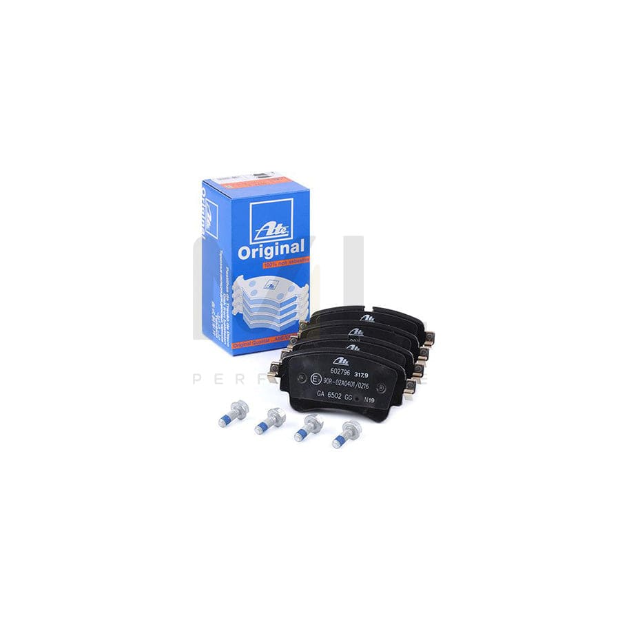 ATE 13.0460-2796.2 Brake pad set excl. wear warning contact, prepared for wear indicator, with brake caliper screws