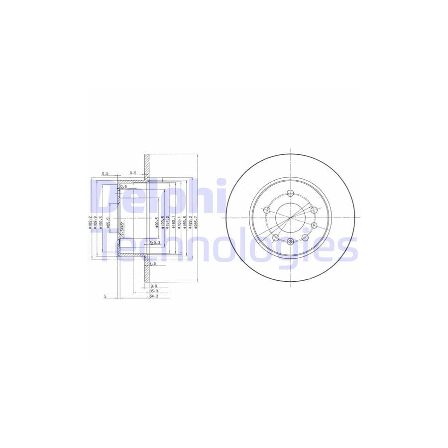 Delphi Bg3274 Brake Disc