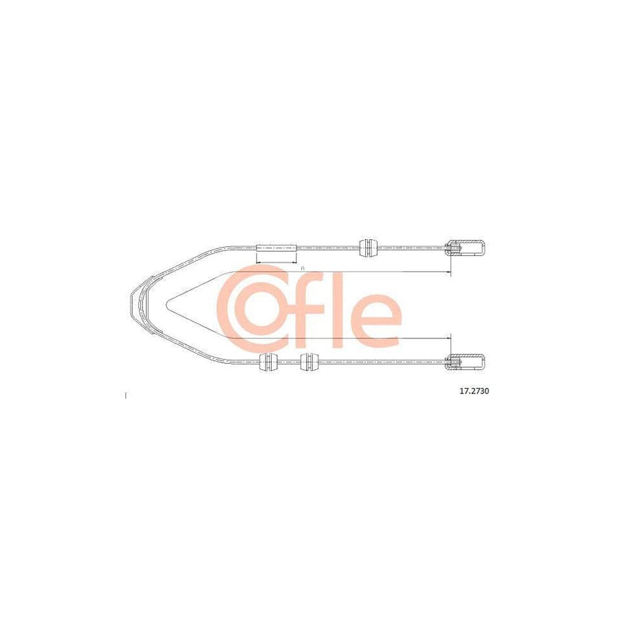 Cofle 17.2730 Hand Brake Cable