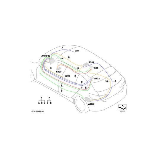 Genuine BMW 61119836545 F44 Antenna Line, Telephone L= 4227MM (Inc. M235iX, 218i & 220d) | ML Performance US