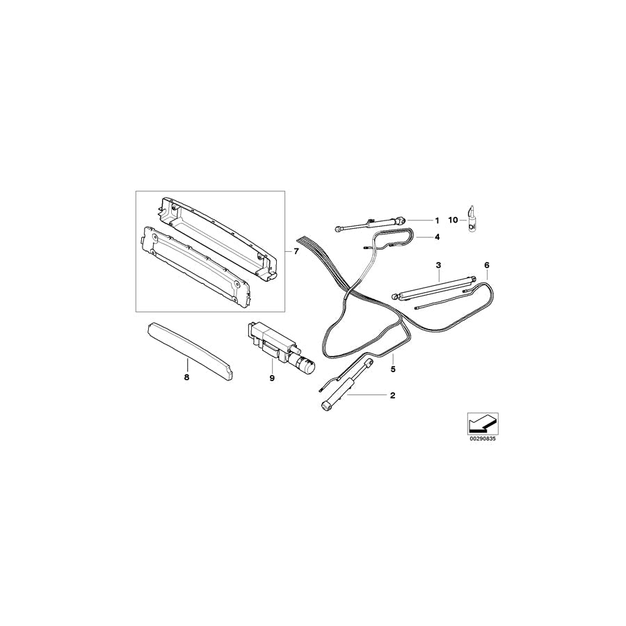 Genuine BMW 54347154651 E64 E64 Cover, Hydraulic Unit (Inc. 635d, 650i & 645Ci) | ML Performance US Car Parts