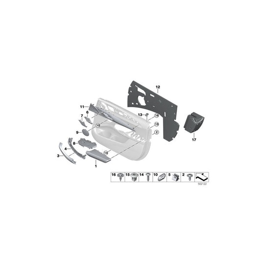 Genuine BMW 51417936707 G01 G02 Trim For Door, Wood, Fineline, Front Le (Inc. X3 30eX, X4 25dX & X3 30iX) | ML Performance US
