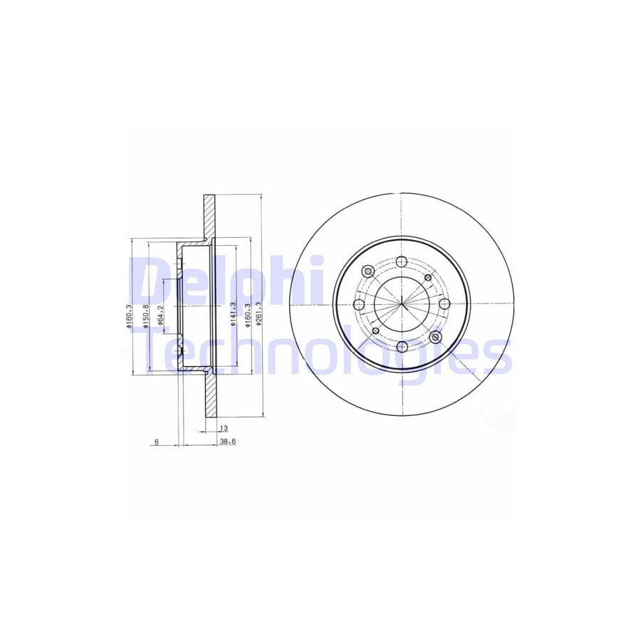 Delphi Bg3262 Brake Disc
