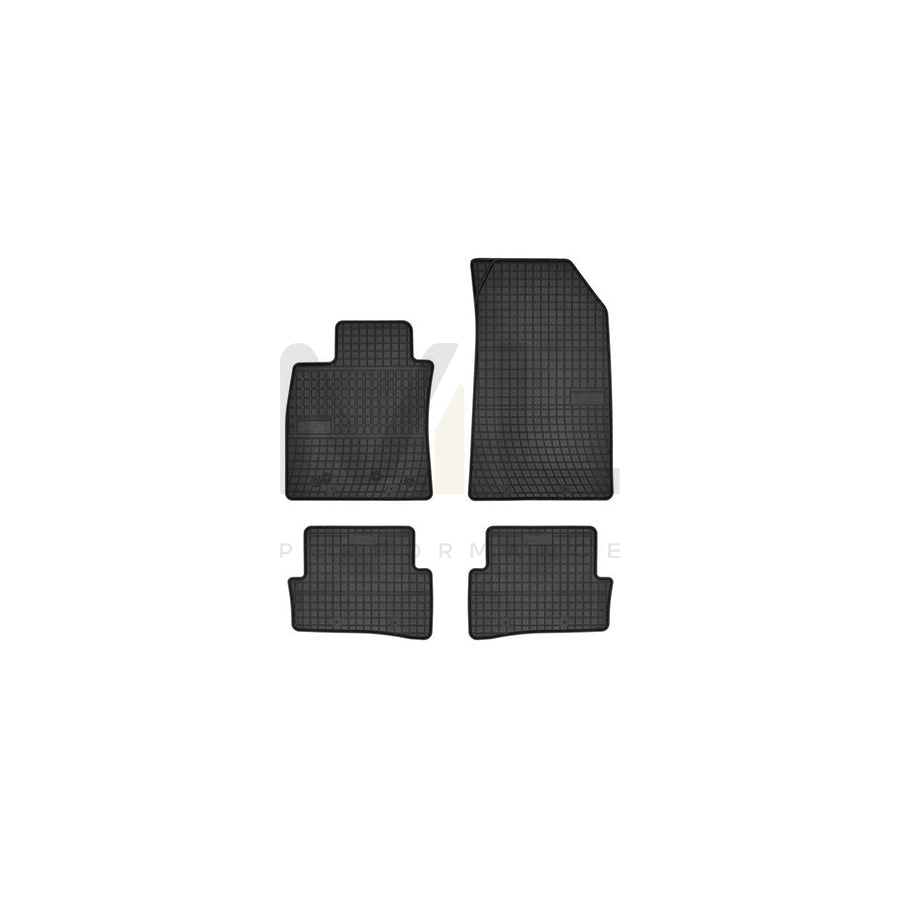 FROGUM Tailored 0752IV Floor mat set for RENAULT Laguna III Hatchback (BT) Elastomer, Front and Rear, Quantity: 4, Black, (LHD)