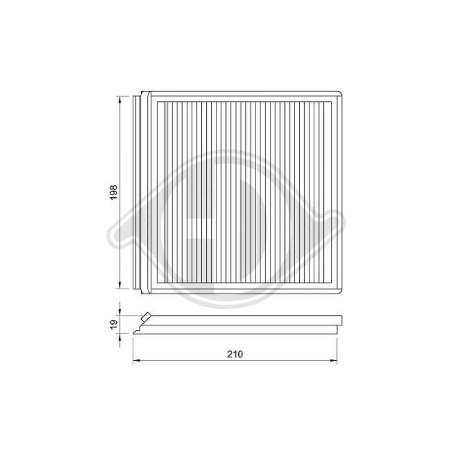 DIEDERICHS DCI0018 Pollen Filter