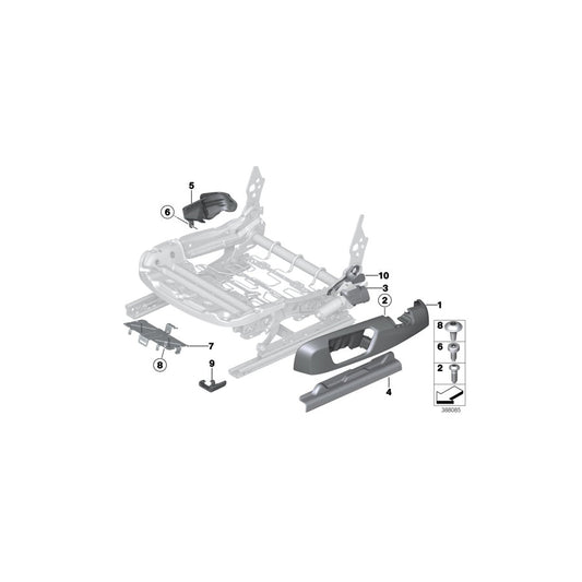Genuine BMW 52107308181 F34 F31 F30 Cover, Belt Catch Left VENETOBEIGE (Inc. 430d, 428i & 440iX) | ML Performance US Car Parts
