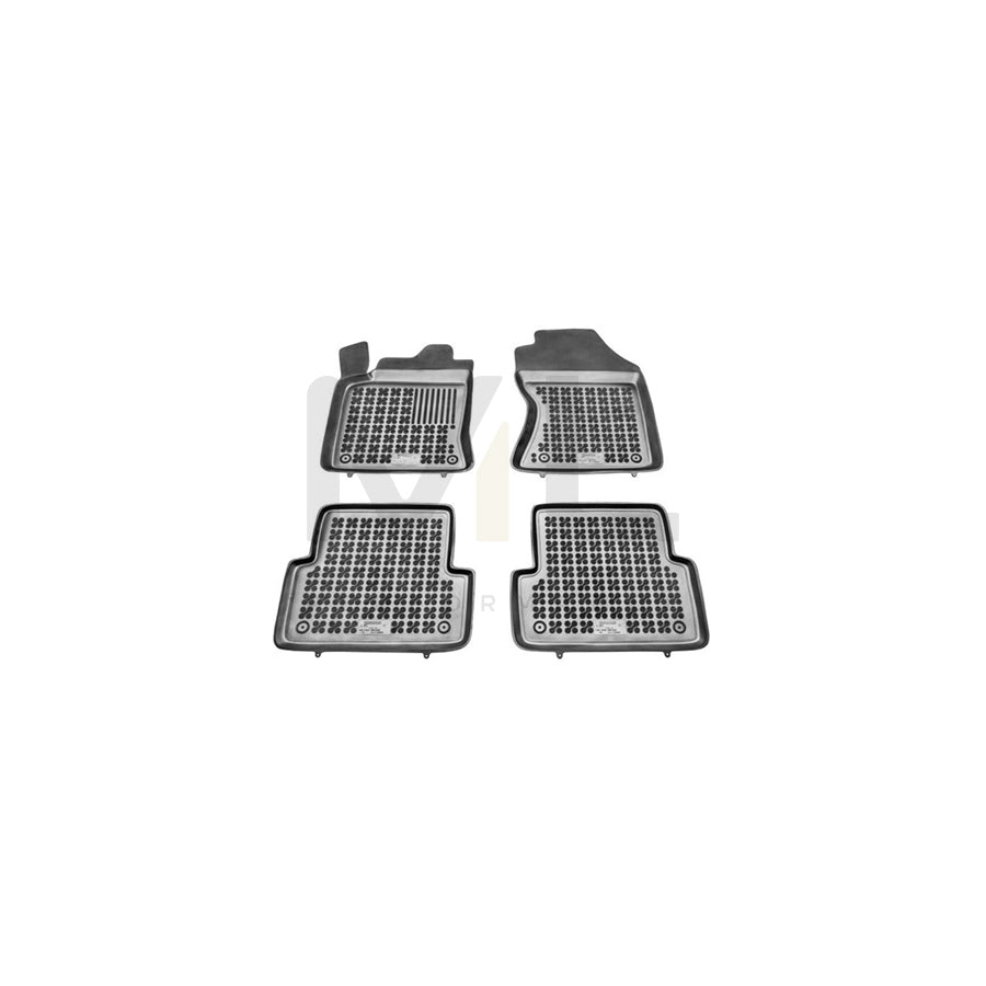REZAW PLAST Tailored 200608 Floor mat set for FORD FOCUS Elastomer, Front and Rear, Quantity: 4, Black