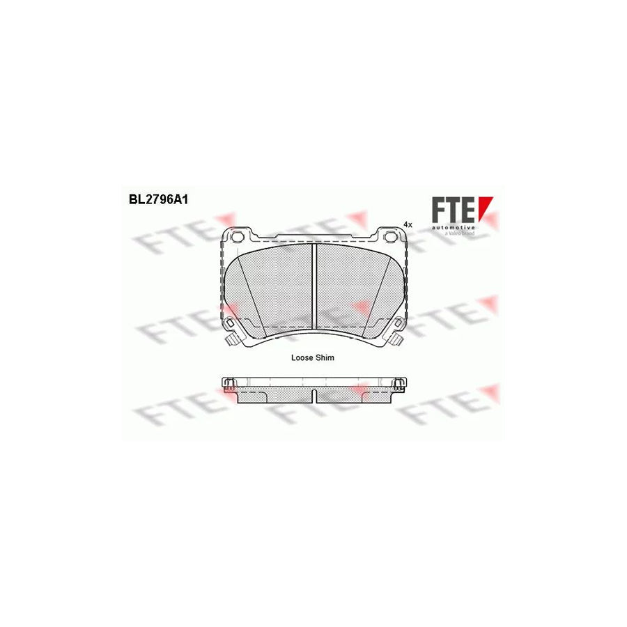 FTE Bl2796A1 Brake Pad Set