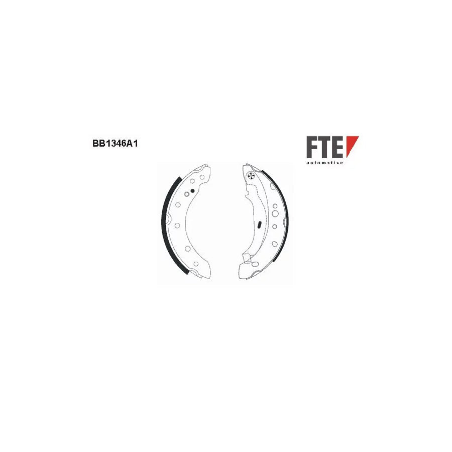 FTE Bb1346A1 Brake Shoe Set for Peugeot 206
