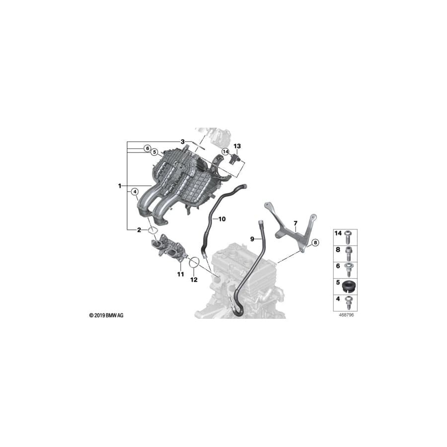 Genuine BMW 11618535547 Seal Ring For Intake Manifold (Inc. i3) | ML Performance UK Car Parts