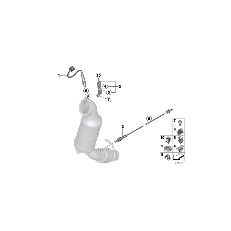 Genuine BMW 11787614486 F21 F30 Lambda-Probe Bracket (Inc. 116i, 118i & 320i ed) | ML Performance UK Car Parts