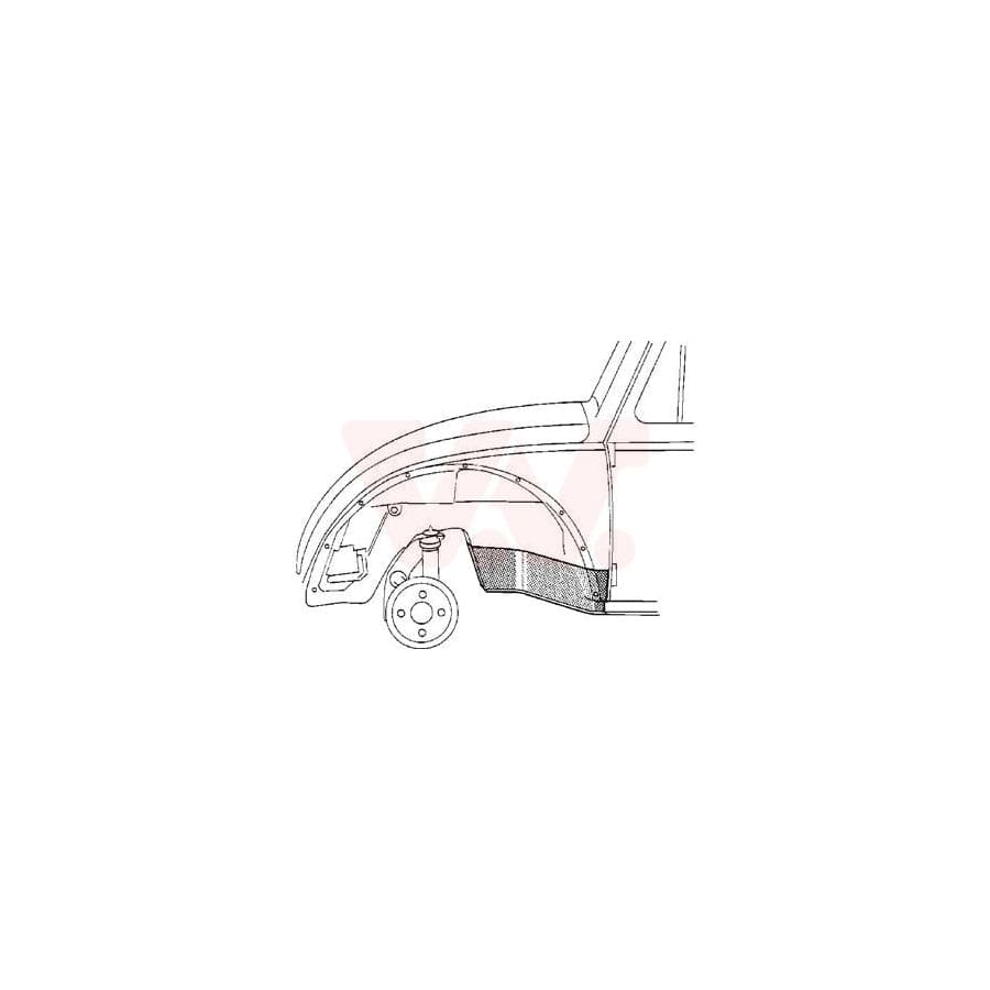 Van Wezel 5801321 Repair Panel for VW KAEFER